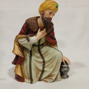 Vintage O'Well Grandeur Noel Kneeling Wise Man Replacement Nativity Piece 1999